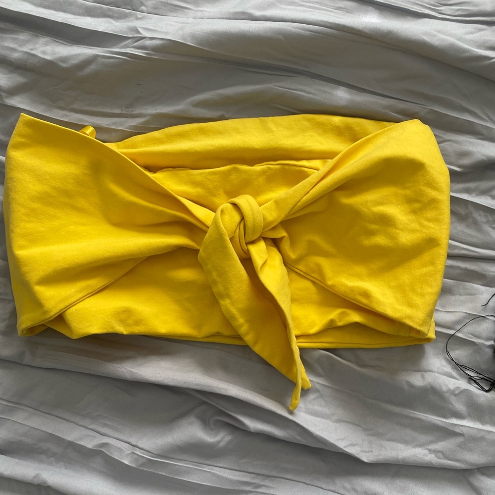 Yellow superdown tube top
